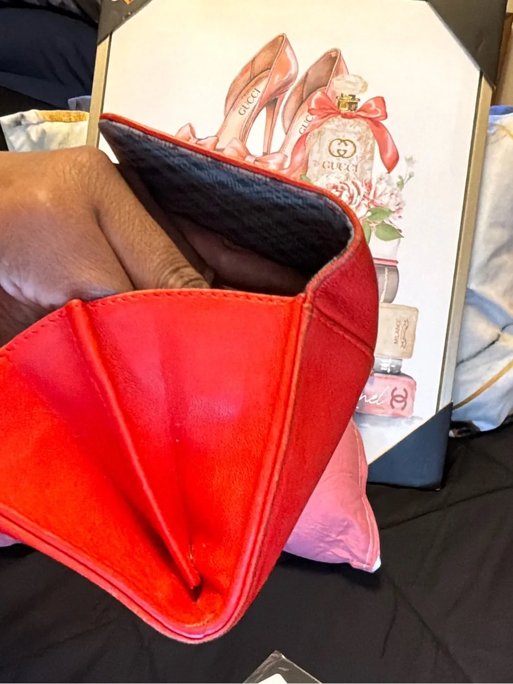 See by Chloé Red Leather Bow Wallet - Picture 14 of 16